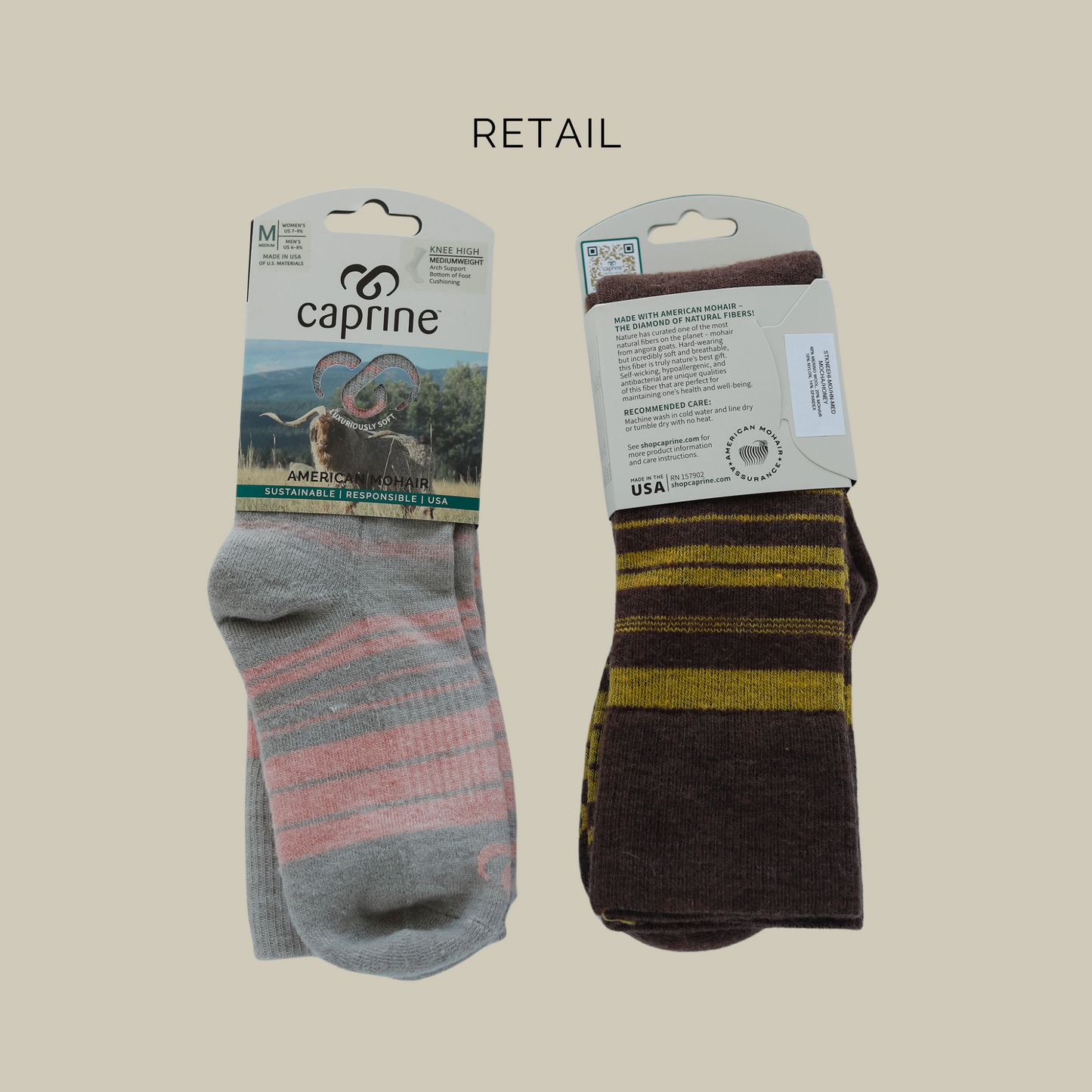 Striped Casual Knee High Sock (+7 colors)